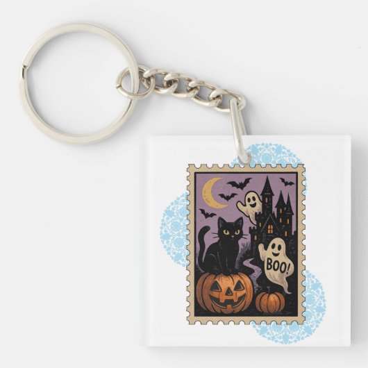ハロウィーンお祝い キーホルダー (正面)