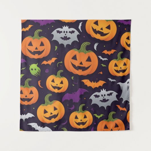 ハロウィーンお祝い タペストリー (正面)