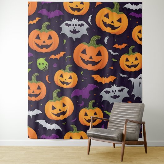 ハロウィーンお祝い タペストリー (インサイチュ)