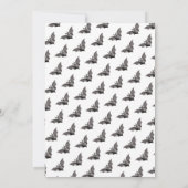 ハロウィーンかかしをテーマにしたパーティー 招待状 (裏面)