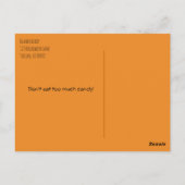 ハロウィーンかかしセピアテンプレート写真Pos ポストカード (裏面)