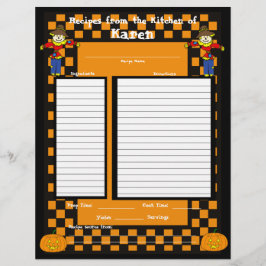 ハロウィーンかかしレシピページ