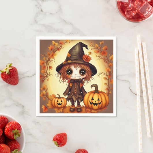 ハロウィーンかかし1 スタンダードカクテルナプキン (インサイチュ)
