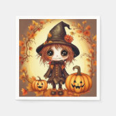ハロウィーンかかし1 スタンダードカクテルナプキン (正面)