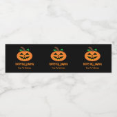 ハロウィーンかぼちゃ水瓶用ラベルセット ペットボトルラベル (シングルラベル)