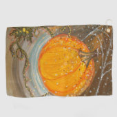 ハロウィーンかぼちゃ秋風呂タオルセット ゴルフタオル (横)