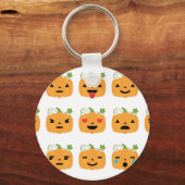 ハロウィーンかぼちゃ絵文字 キーホルダー (正面)