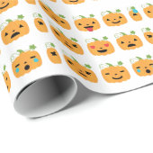ハロウィーンかぼちゃ絵文字 ラッピングペーパー (ロールコーナー)
