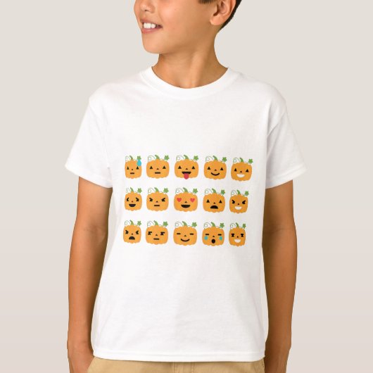 ハロウィーンかぼちゃ絵文字 Tシャツ (正面)
