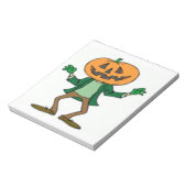ハロウィーンかぼちゃ頭 ノートパッド (回転)