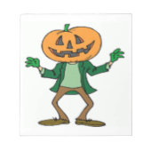 ハロウィーンかぼちゃ頭 ノートパッド (正面)