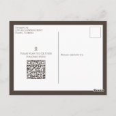 ハロウィーンかわいいカボチャのジャックシンプルソーシャルメディア ポストカード (裏面)