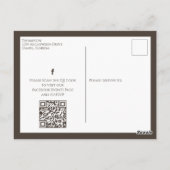 ハロウィーンかわいいカボチャのジャックシンプルソーシャルメディア ポストカード (裏面)