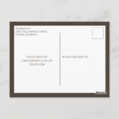 ハロウィーンかわいいカボチャのジャック提灯予算 ポストカード (裏面)