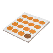 ハロウィーンかわいいカボチャのパッチ タイル (側面)