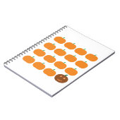 ハロウィーンかわいいカボチャのパッチ ノートブック (左側)