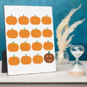 ハロウィーンかわいいカボチャのパッチ フォトプラーク (側面)