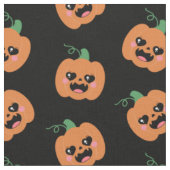 ハロウィーンかわいいカボチャ模様 ファブリック (クローズアップ)