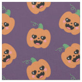 ハロウィーンかわいいカボチャ模様 ファブリック (クローズアップ)