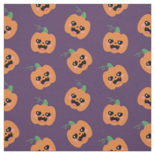 ハロウィーンかわいいカボチャ模様 ファブリック