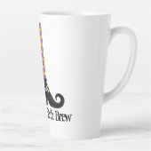 ハロウィーンかわいいカラフル魔女ユニーク靴 カフェラテマグ (右)