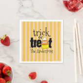 ハロウィーンかわいいキャンディお洒落コーン スタンダードカクテルナプキン (インサイチュ)