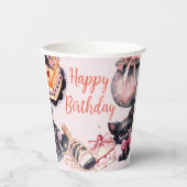 ハロウィーンかわいいコケット誕生日パーティー 紙コップ (正面)