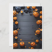 ハロウィーンかわいいコスチュームパーティー 招待状 (裏面)