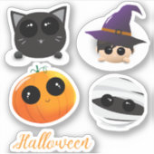 ハロウィーンかわいいステッカー子供へ シール (正面)