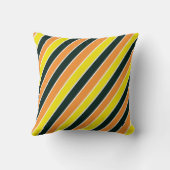 ハロウィーンかわいいトリックまたはおもしろいキャンディーコーン クッション (裏面)