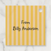 ハロウィーンかわいいトリックまたはおもしろいキャンディーコーン フェイバータグ (裏面)