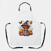 ハロウィーンかわいいハイランドカウズ エプロン (正面)