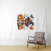 ハロウィーンかわいいハイランドカウズ タペストリー (インサイチュ(横))