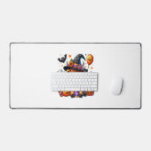 ハロウィーンかわいいハイランドカウズ デスクマット (キーボード&マウス)