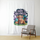 ハロウィーンかわいいハイランドカウズ(2) タペストリー (インサイチュ)