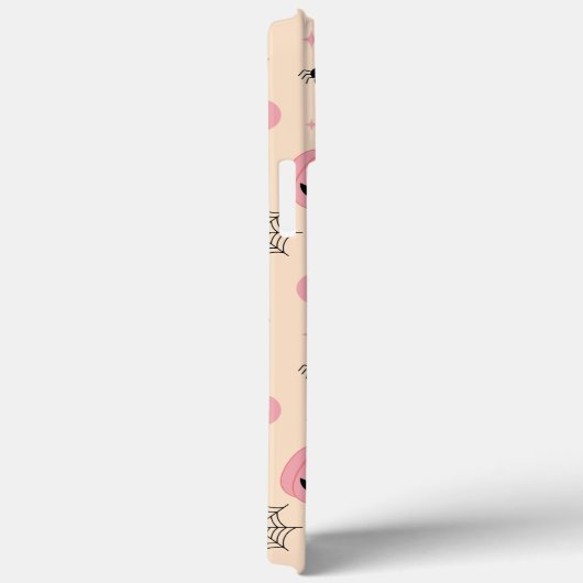 ハロウィーンかわいいパターンこうもり幽霊スパイダームーンおもしろい Case-Mate iPhoneケース (裏面 / 右)