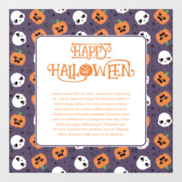 ハロウィーンかわいいパターン ウィンドウサイン