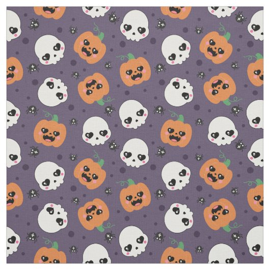 ハロウィーンかわいいパターン ファブリック (見本)