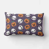 ハロウィーンかわいいパターン ランバークッション (正面)