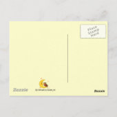 ハロウィーンかわいいパンダとキャンディ ポストカード (裏面)