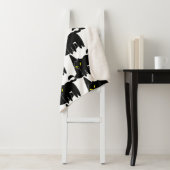 ハロウィーンかわいいブラック幽霊とウィッチハット シェルパブランケット (インサイチュ)