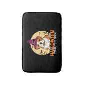 ハロウィーンかわいいブルドッグハロウィーンコスチュームギフト バスマット (正面縦)