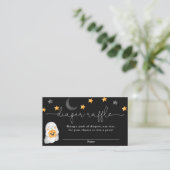 ハロウィーンかわいいベビー幽霊秋おむつラッフルカード エンクロージャーカード (スタンド正面)