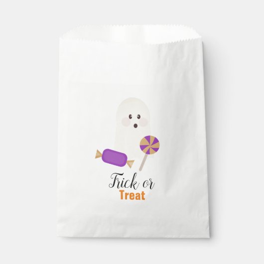 ハロウィーンかわいいヴィンテージ幽霊とキャンディ フェイバーバッグ (正面)