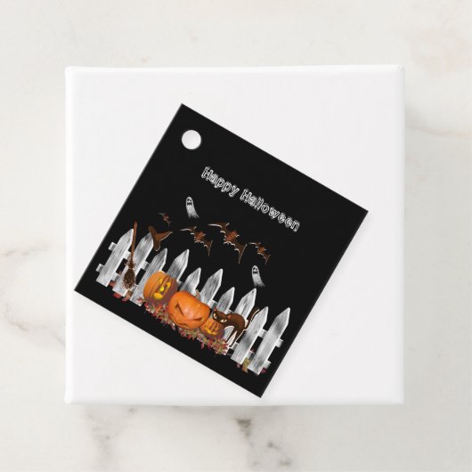 ハロウィーンかわいい不気味ギフトメッセージカード フェイバータグ (インサイチュ)
