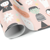 ハロウィーンかわいい不気味プレゼント ラッピングペーパー (ロールコーナー)