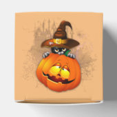 ハロウィーンかわいい子猫ウィッチとカボチャの友人 フェイバーボックス (上部)