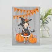 ハロウィーンかわいい小さな魔女 シーズンカード (スタンド正面)