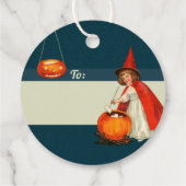 ハロウィーンかわいい小さな魔女CC1241クラップサドル フェイバータグ (裏面)