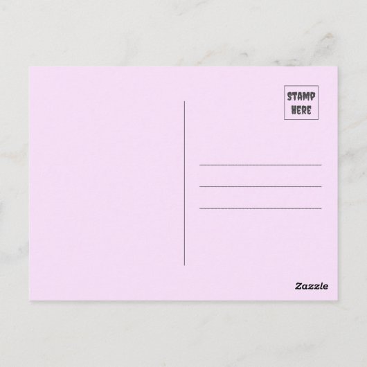 ハロウィーンかわいい小幽霊バイザウィンドハガキ ポストカード (裏面)